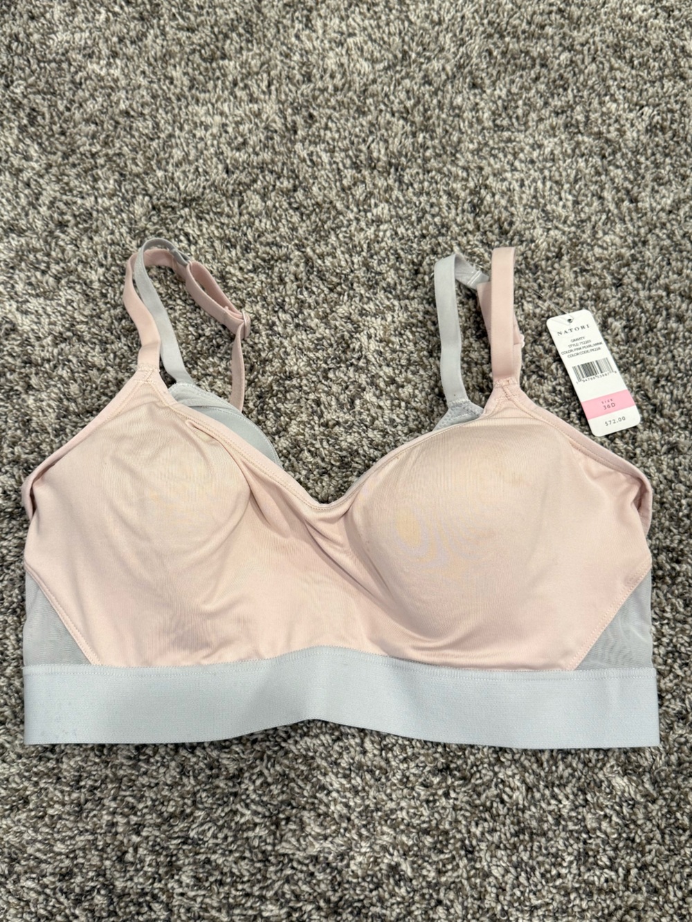 NWT Natori Gravity Wireless Bra 36D Pink Pearl